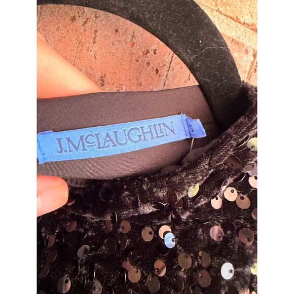 J. Mclaughlin Black Sequence Dress Size Small NWT - Picture 5 of 6